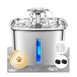 Veken Innovation Award Winner - Fuente de Agua de Acero Inoxidable para Gatos