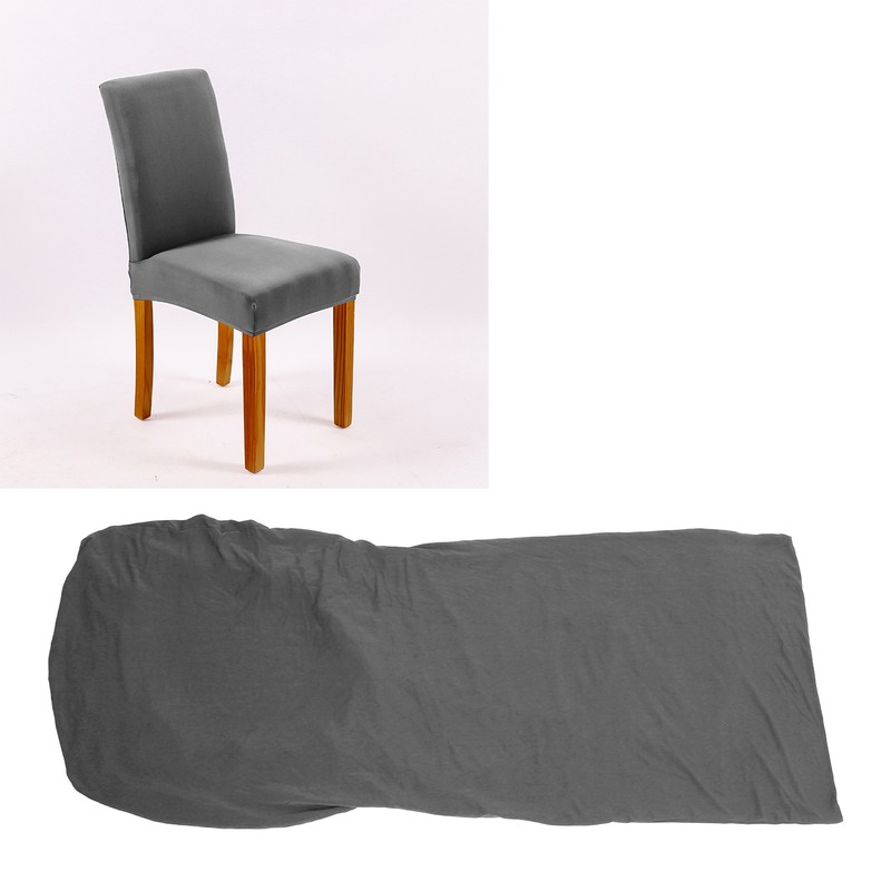 Elastic Stretch Chair Cover Waterproof Plain Color Universal Chair Seat