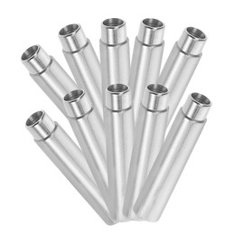 WOONEKY 10PCS Pyrography Tool Conversion Adapter Heat Resistant Metal Soldering Iron Head Connector for Wood Burning Projects and DIY Crafts