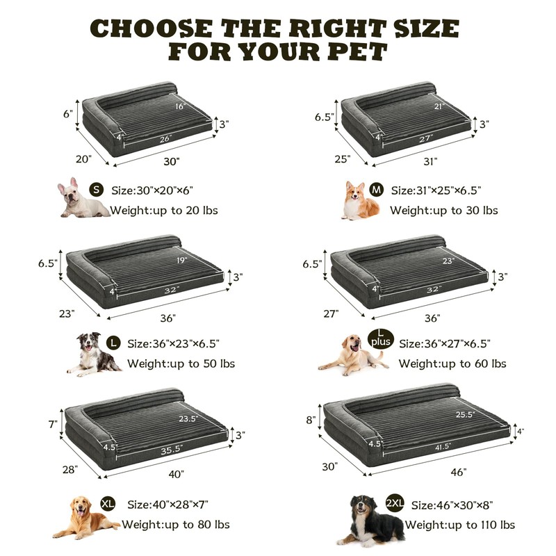 WINDRACING Orthopedic Dog Beds for Large, Medium Dogs, Waterproof Egg