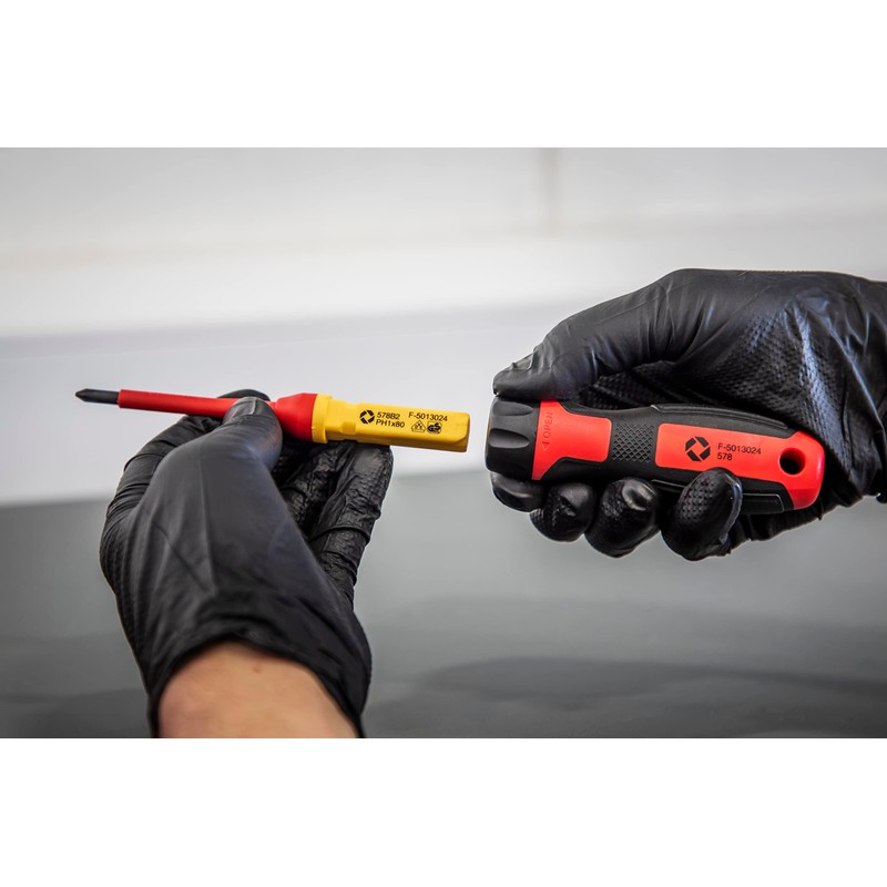 Sealey Interchangeable Screwdriver Set, 8pc - VDE Approved - AK61280