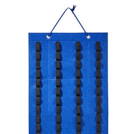 Hanging Storage Organizer for 1/64 Diecast Model Car Display Case Neatly Display Hold up 60 Toy Cars for Bedroom Kids Room Livingroom , blue