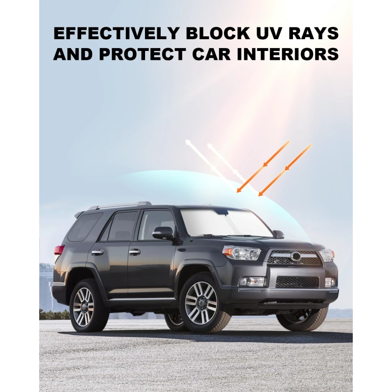 Unbranded For 2010-2024 Toyota 4Runner Car Windshield Sun Shade UV