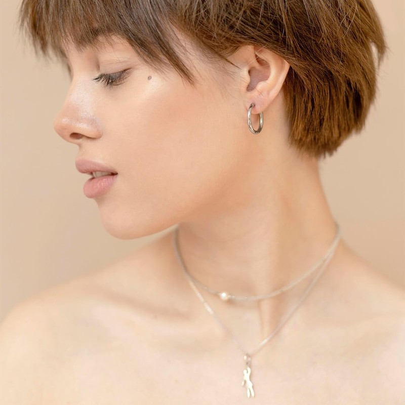 TEOZBLU 3 Pairs of Stainless Steel Clip On Ear Studs