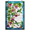 VEWOGARDEN W10xH15 inch Hummingbird Stained Glass Window Hangings, Suncatcher Panel