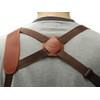 Barsony Horizontal Burgundy Leather Shoulder Holster for Springfield Echelon 4.5"