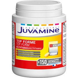 JUVAMINE – Topform – Vitalität – Spannkraft – 12 Multivitamine & 10 Mineralstoffe – Trägt zur Verringerung von Müdigkeit bei – Unterstützt das Immunsystem – 5-Monats-Packung – 150 Tabletten
