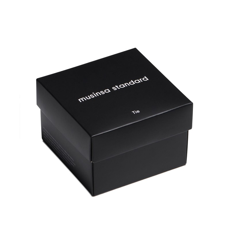 Musinsa Standard Silk Narrow Solid Tie [Black]