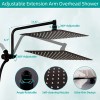 Hibbent Shower Faucet Set w/Handheld Kit Rainfall Shower Head Combo