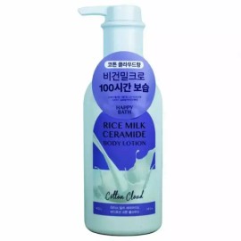 Happy Bath 19금 해피바스 라이스 밀크 세라마이드 바디로션 코튼 클라우드 400g Happy Bath Rice Milk Ceramide Body Lotion Cotton Cloud 400g