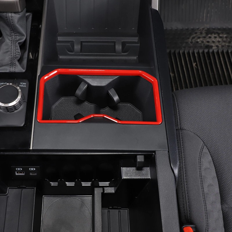 CSKT2022 Fits Toyota Tundra SR5 2022-2025 Center Console Red Cup