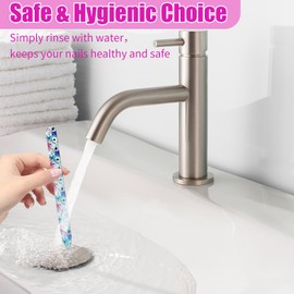 3PCS Glass Nail Files, Professional Crystal Nail Files, Glass Nail Files for Natural Nails, Nail Care Kit Nail Care Tools for Women, Manicure Pedicure Gifts, Stocking Fillers for Women