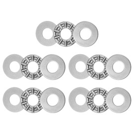 sourcing map AXK0819 Thrust Needle Roller Bearings with Washers 8mm Bore 19mm OD 2mm Thickness 5pcs