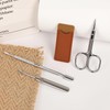 (Scissor 1-PACK with Pusher) Cuticle Scissors & Nail Scissors -