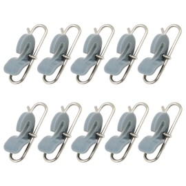 10-Pack Stainless Steel Fishing Tackle Impact Clips ，Fishing Impact Clips ，Stainless Steel Bait Clips， Ideal for Freshwater & Saltwater Sea Fishing