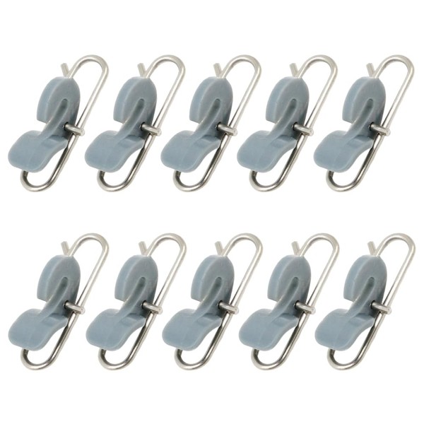 10-Pack Stainless Steel Fishing Tackle Impact Clips ，Fishing Impact Clips