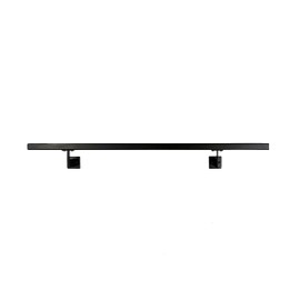 Urban Contemporary Aluminum Complete Handrail Grab Bar Set, Brackets Included, Powder Coated Finish (Black, 3 Foot Handrail)
