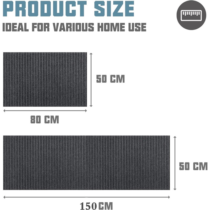 Kitchen Mat for Floor, Anti-Slip Kitchen Rug, Washable Kitchen Floor