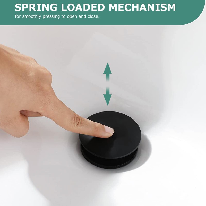 PARLOS Pop Up Drain Stopper with Overflow for Bathroom Sink