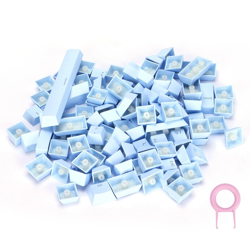 PBT Keycaps Ergonomic Design Oil Resistant Colorful 108 Key Video