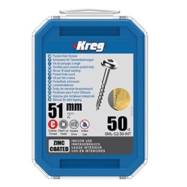 Kreg Pocket Hole Screw, 2.0 inches (51 mm), Coarse (50 pcs)