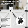 Self Closing Gate Hinge and Latch Kit for Wooden/Vinyl Fence