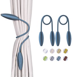 Curtain Tassels Curtain Tassels Tassel Stylish Curtain Holder Curtain Grommets Curtain Tiebacks Drapery Curtain Accessories Rope Tassels Set of 2 Gray Blue