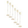 6pcs Metal Wedding Table Numbers Rust Prevention Thickened Tall Table
