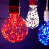 LEDimagine Fairy String Light Bulb, LED Globe Light Pendant, Blue