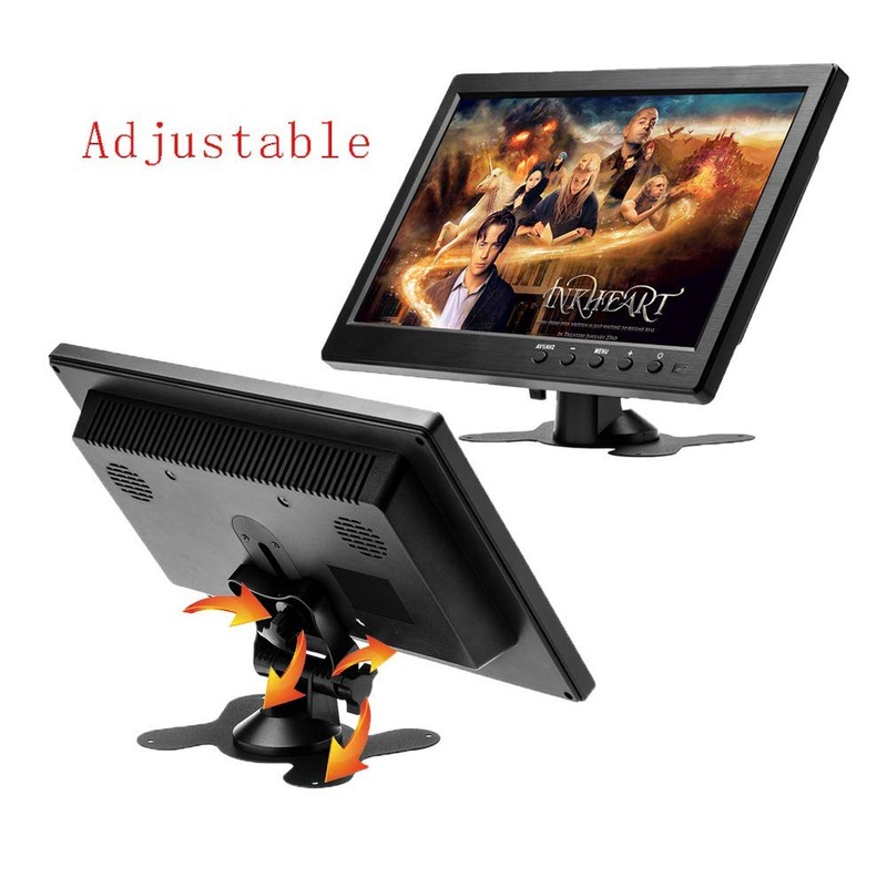 Hikity 10.1 Inch Small HDMI Monitor Portable CCTV Monitors 1280x600