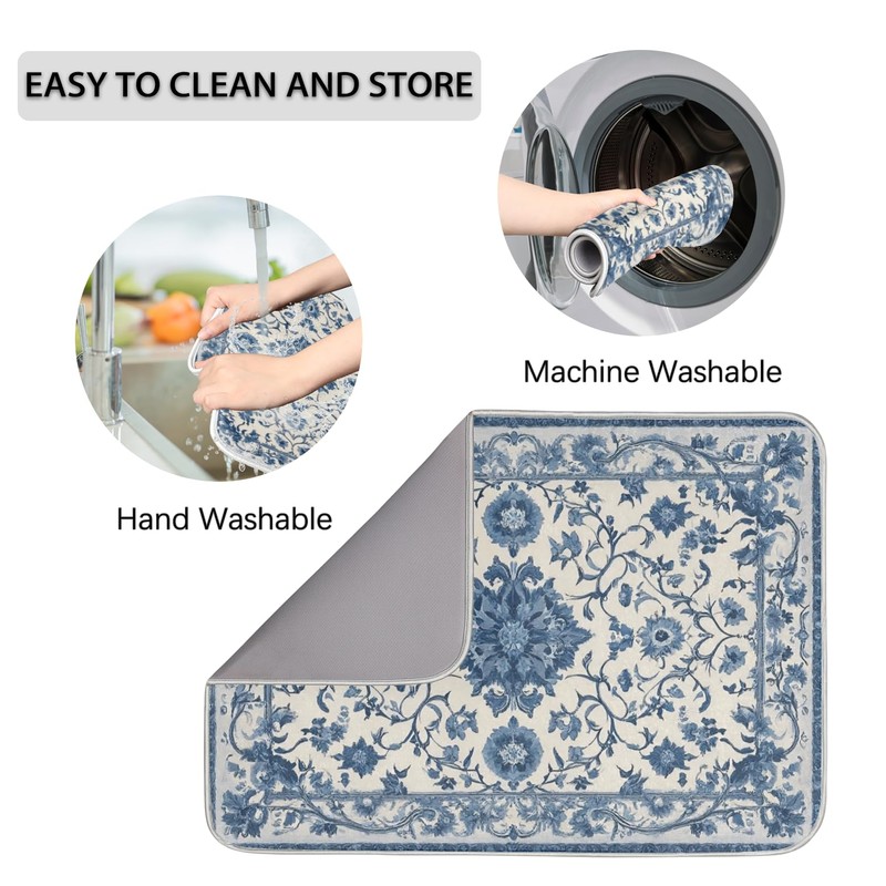Dish Drying Mats for Kitchen - Super Absorbent Dish Dryer