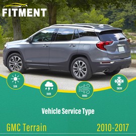 24" 17" 13" Windshield Wiper Blades Replacement for GMC Terrain 2010 2011 2012 2013 2014 2015 2016 2017 Premium All Weather Front Rear Wipers Set - OEM Quality (Pack of 3)