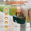 FORABEST Heated Lunch Box 1.5L Tray Electric Lunch Box for