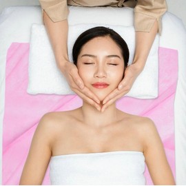 HOTWE Disposable Bed Covers, 31" x 71" Massage Table Sheets, Non Woven Bed Cover for SPA Beauty Salon, Semi Permanent Makeup and Tattoos (Blue)