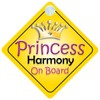 Princess Harmony On Board Girl Car Sign Child/Baby Gift/Present 002