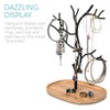 Navaris Metal Jewellery Tree Stand - Organiser Hanger Display Holder