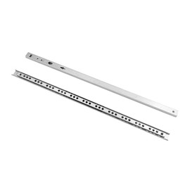 1 Paar Kugelauszug Schubladenschienen, 17 mm Nut Schubladenführungen, 400 mm Teilauszug Schienen für Schubladen, Schubladen Schienensystem für Einfache Montage