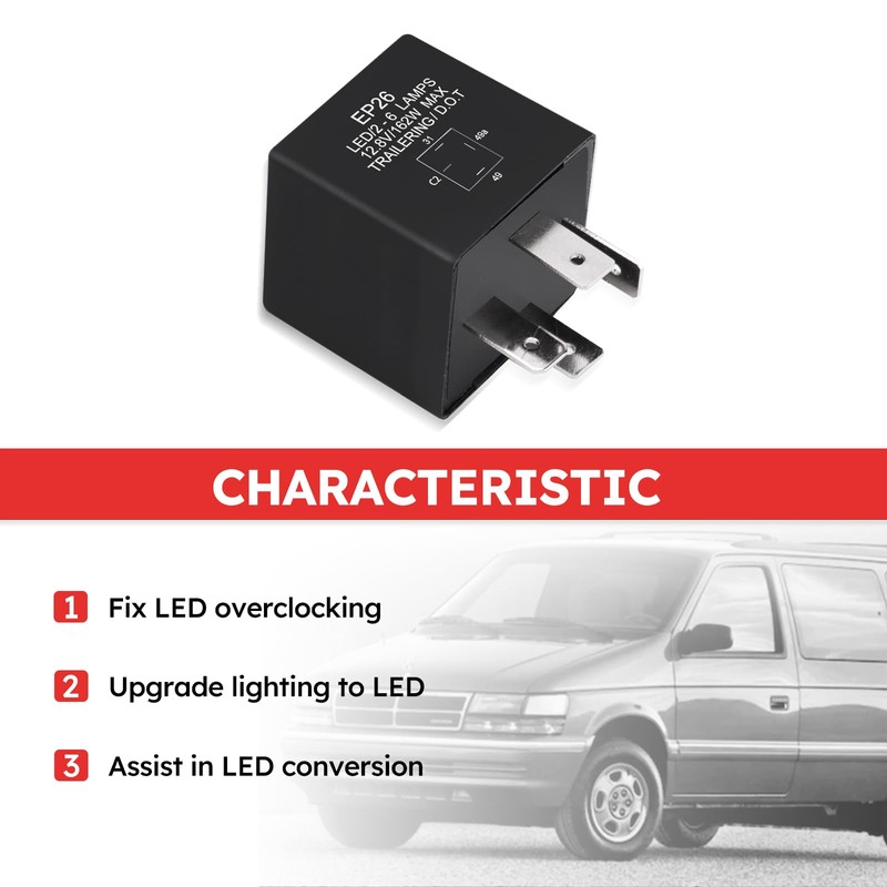 EP26 4 pin Turn Signal Relay EP26 LED Flasher Relay