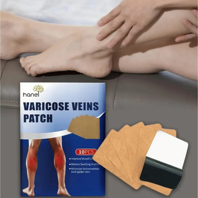 Parches Varices Piernas Alivia Dolor Mejora Apariencia 10 Pz
