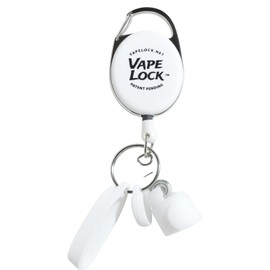 Vapelock Retracting Vape ClipPatent Pending The First Retracting Anti-Loss Device for All Lightweight Vapes Keeps Vape Upright and Available