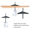 2 Pack White Swag Ceiling Hooks and Hardware Set for
