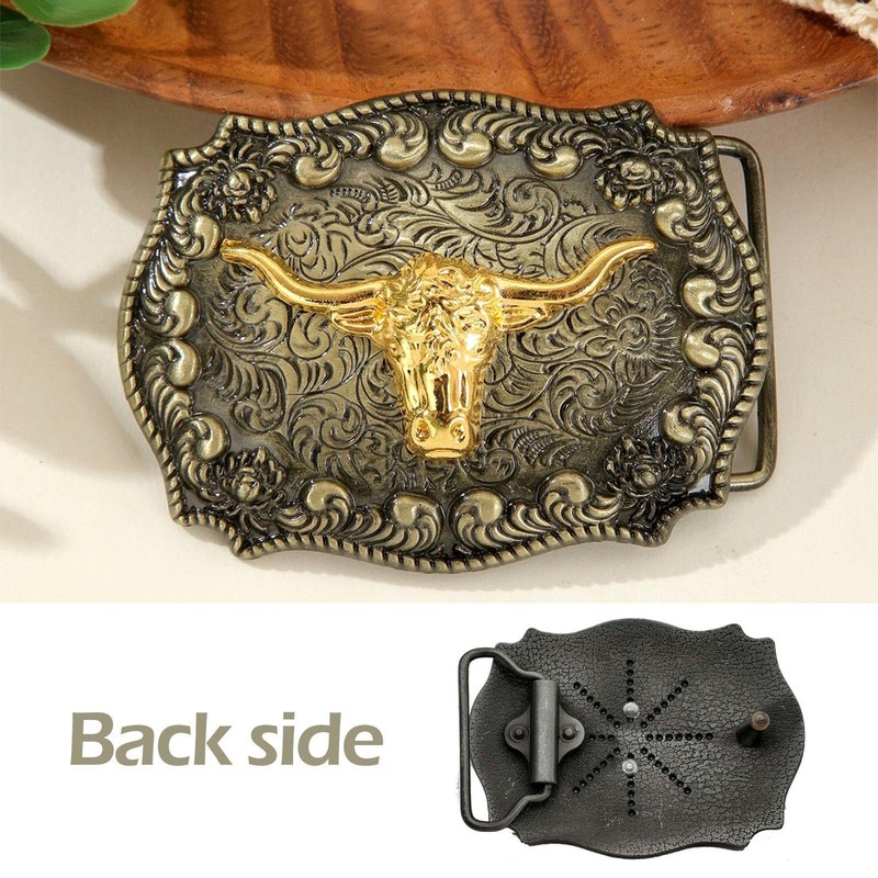 UDNFHL 2 pieces retro belt buckle, belt buckle, strap accessories,