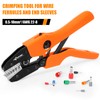 KF CPTEC Crimping Tool for Wire Ferrules, 0.5–10mm² (AWG 8–22)