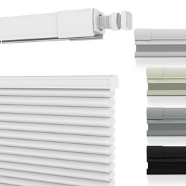 Changshade No Drill Custom Top Down Bottom Up Cellular Shades, No Tools Light Filtering Cordless Honeycomb Shades for Home,Thermal Insulation Blinds for Bedroom,Office,Living Room,Easy to Install