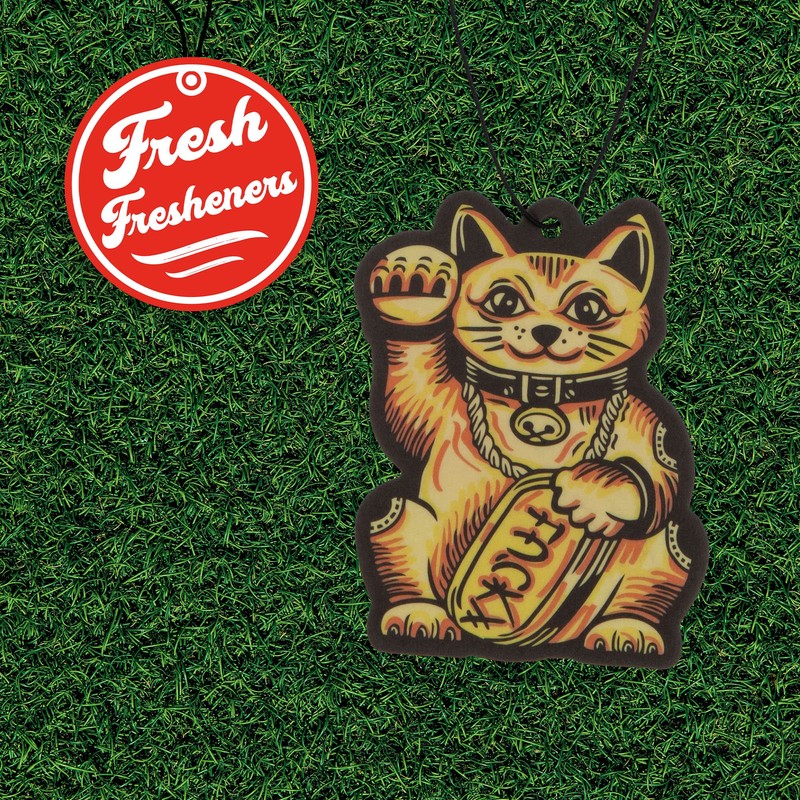 Lucky Cat Car Air Freshener 3 Pack Scented with Essential