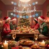 SerpizePaty Winter Wonderland Banner, Christmas Banner for Mantle