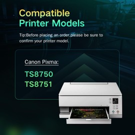 MOGUTOU 530 531 Cartridges for Canon 530 531 PGI-530 CLI-531 Multipack Printer Cartridges Compatible with Canon TS8750 TS8751 PGI530 CLI531 (Pack of 6, Black Cyan Magenta Yellow Grey PGBK)