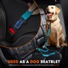 IronSeals 5.2-6 Ft Retractable Reflective Dog Leash Strong Bungee Shock