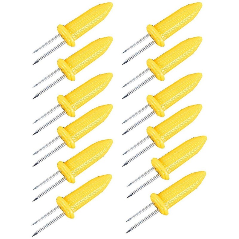 ChefLand Pack of 12 Corn on the Cob Skewers