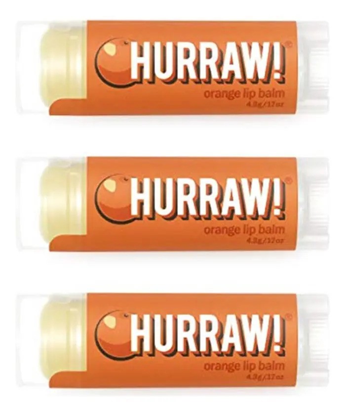 Bálsamo Labial De Naranja Paquete De 3 Orgánico Vegano Sin C